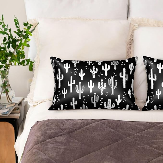Funny Black and White Cactus