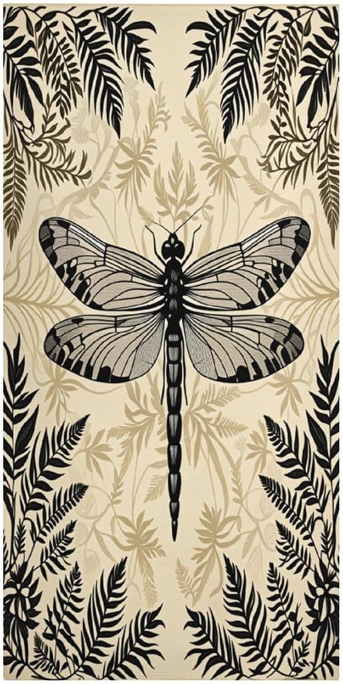 Black and White Dragonfly