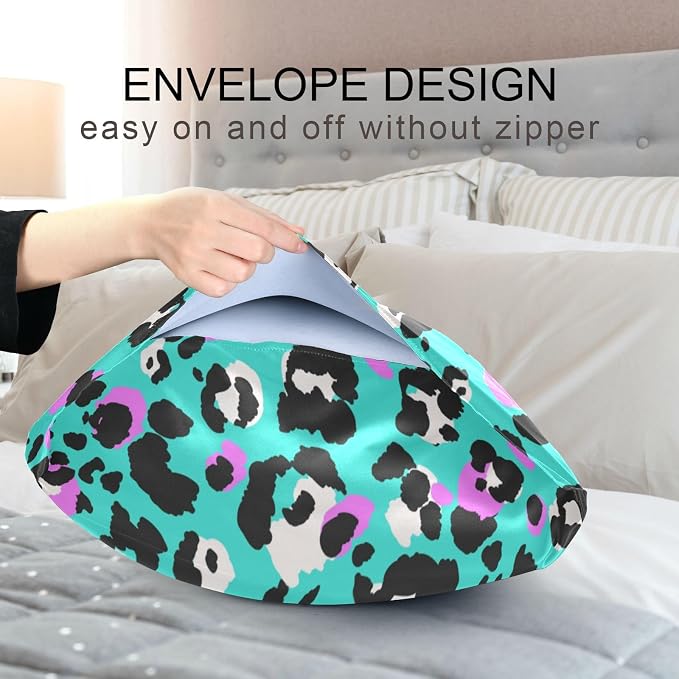 Blue Leopard Print