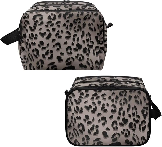 Gray Leopard Print