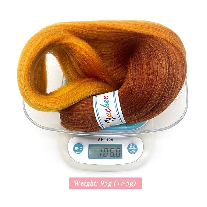 Ginger Golden Ombre Braiding Hair 6 Packs