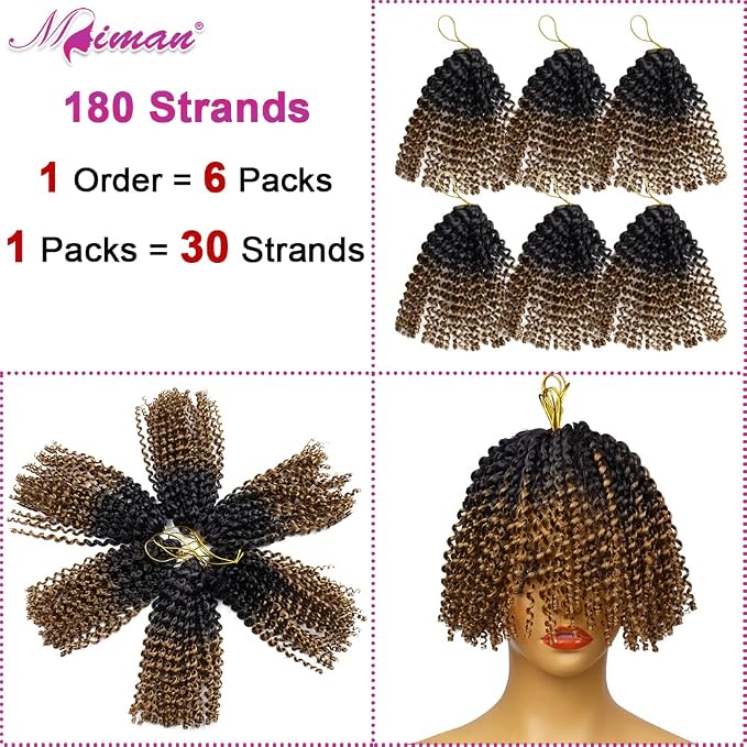 Passion Twist Crochet Hair-Black to Blonde