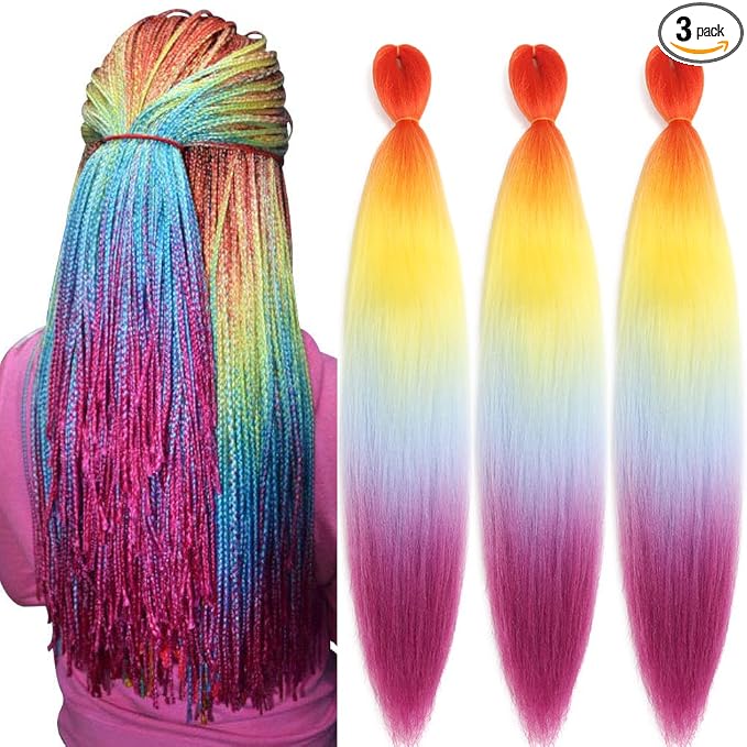 Orange-Yellow-Light Blue-Purple