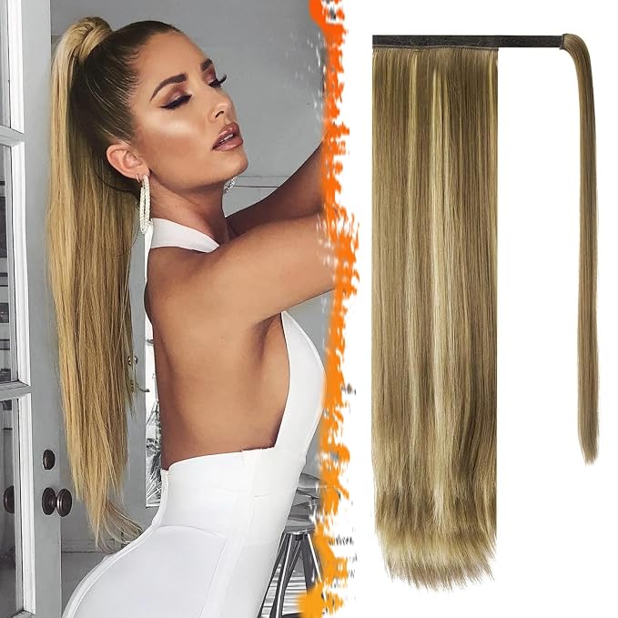 Ash Medium Brown & Bleach Blonde