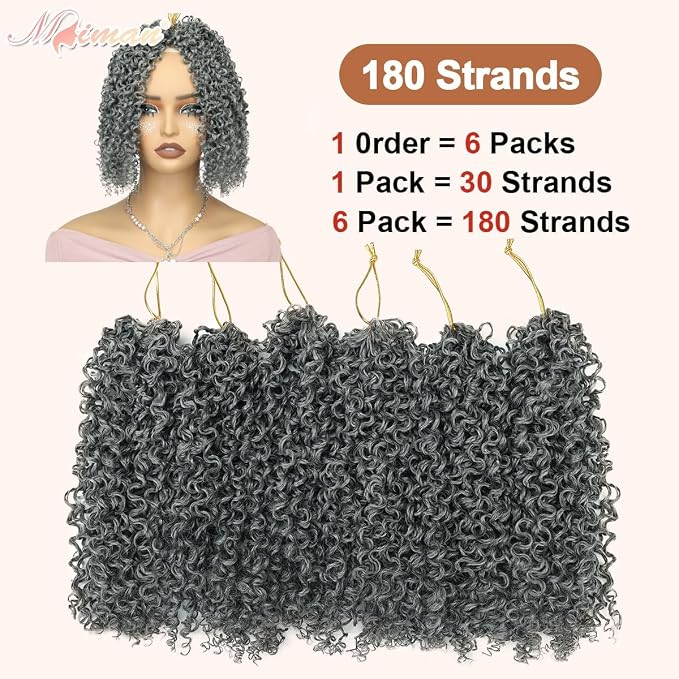 Yanky Twist Crochet Hair-Silver Grey