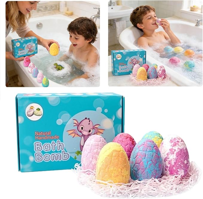 Dinosaur Egg 6pc Blue Box