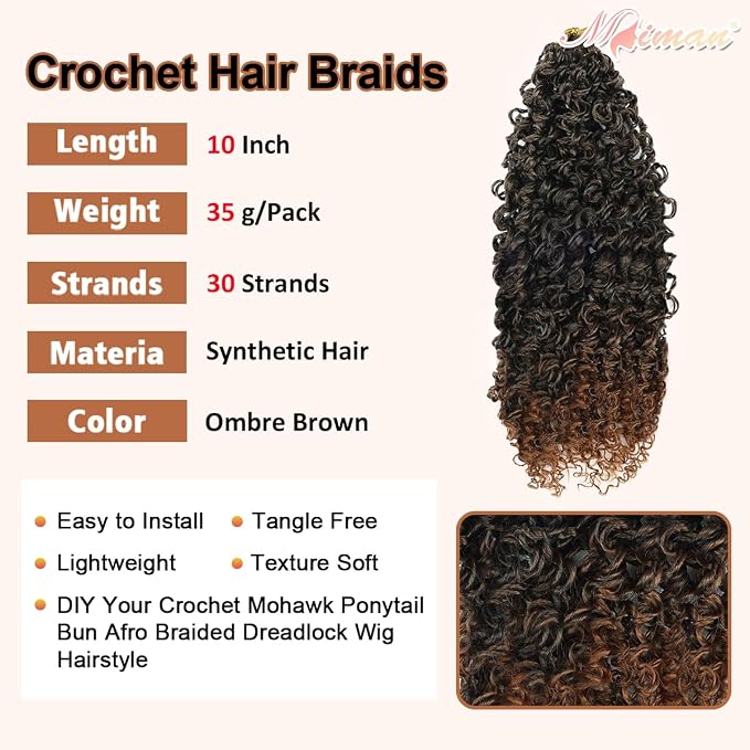 Yanky Twist Crochet Hair-Ombre Brown