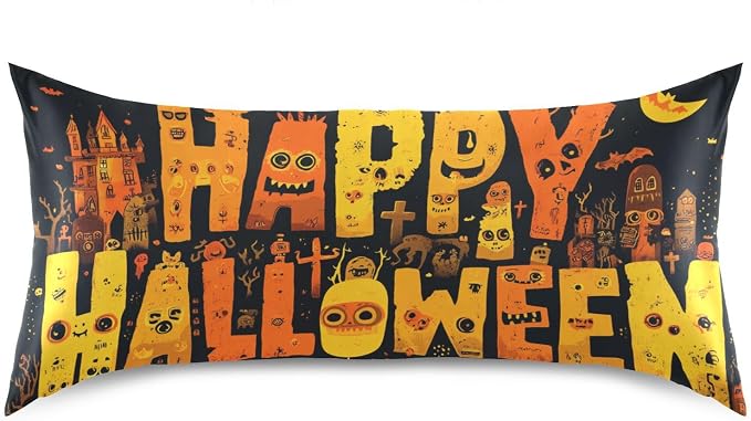 Happy Halloween Art Funny Orange