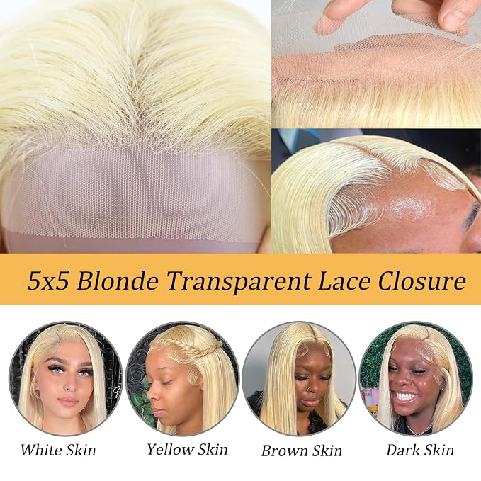 blonde lace closure