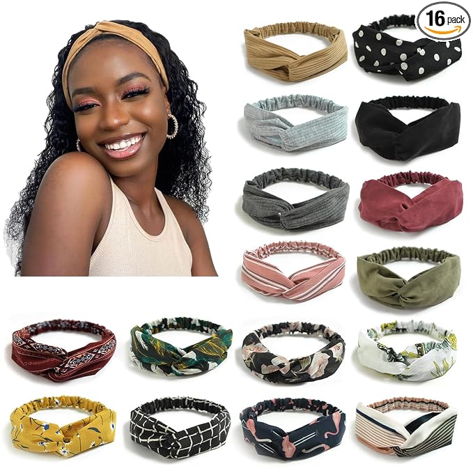 16 Pack: Striped, Polka Dot, Solid, Floral
