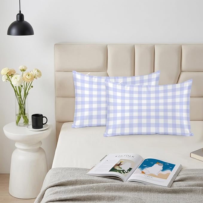 Blue, Lavender, White