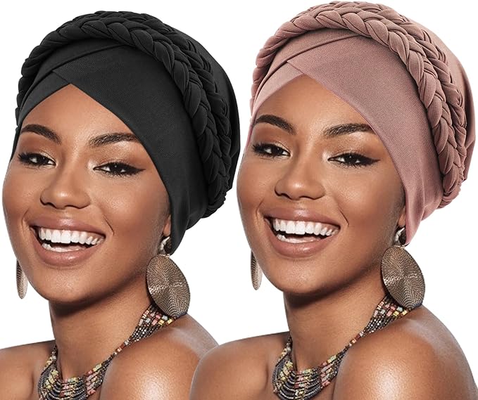 2 Pack Double Twisted Braid: Fresh Pink, Black