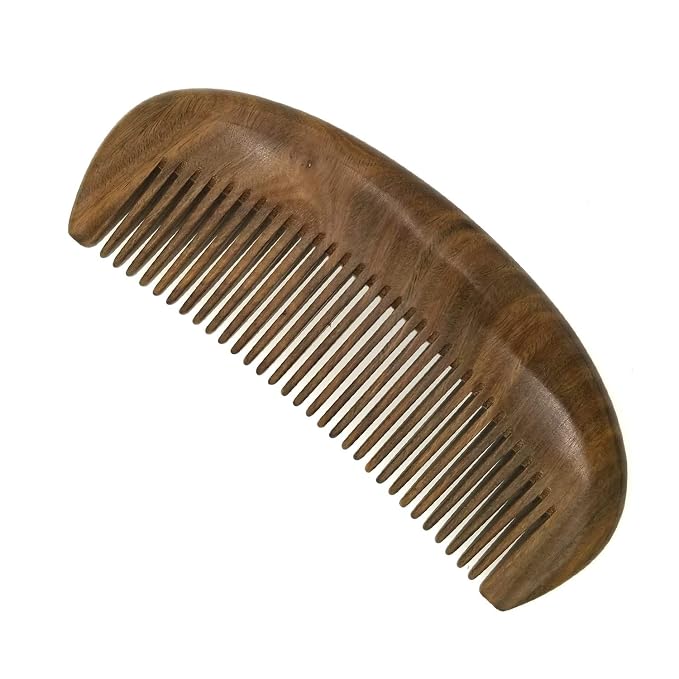 Moon Fine Tooth Comb Paraguay Green Sandalwood