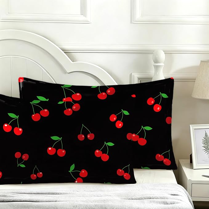 Cute Cherries Black