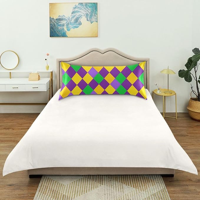 Mardi Gras Argyle Purple