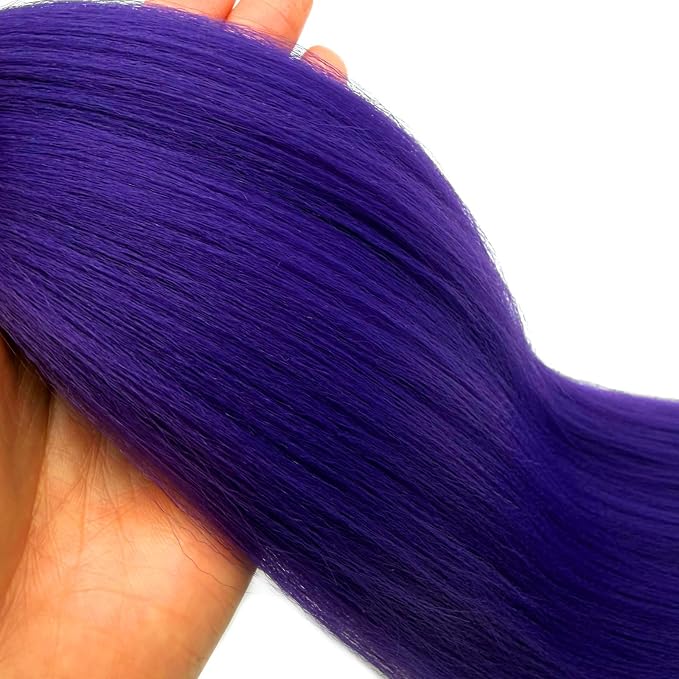 Purple Braiding Hair Pre Stretched