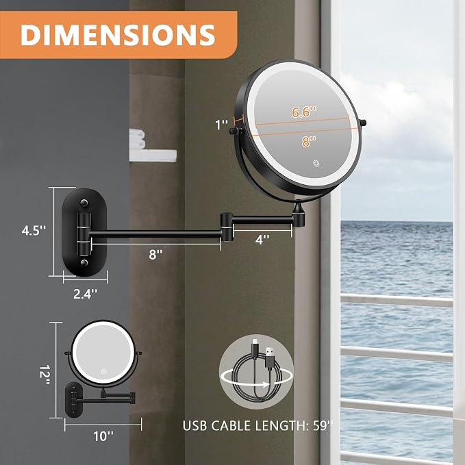8'' 30x-black