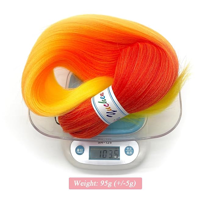 Orange Ombre Braiding Hair 6 Packs