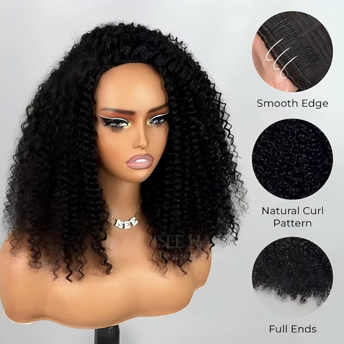 Natural Balck Half Kinky Curly