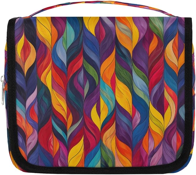 Z Colorful Striped Leaves