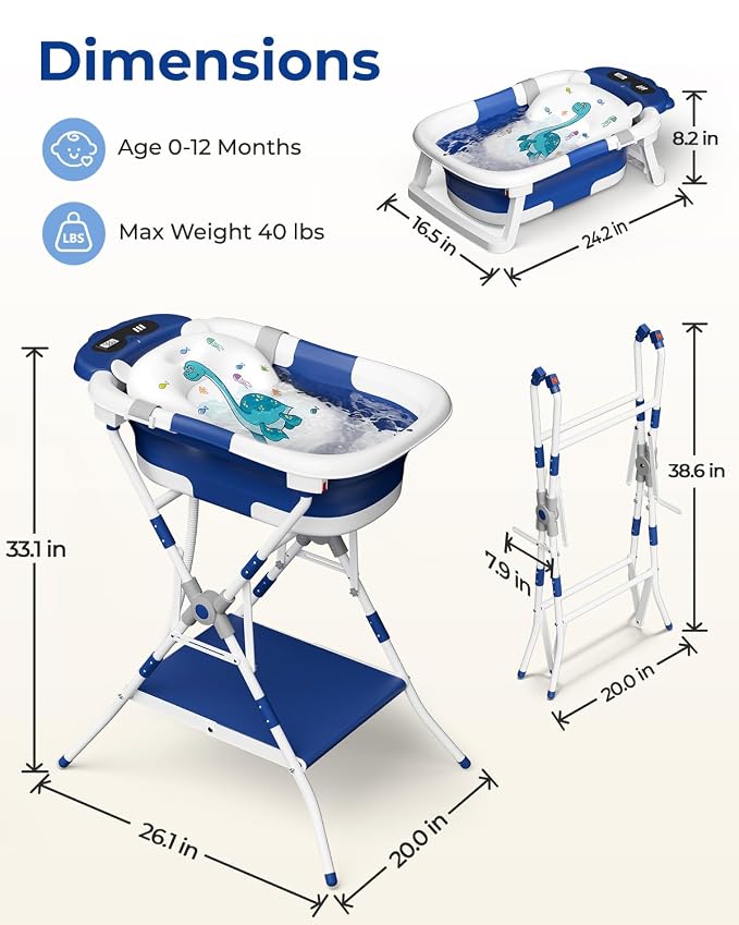 Navy Blue with Stand