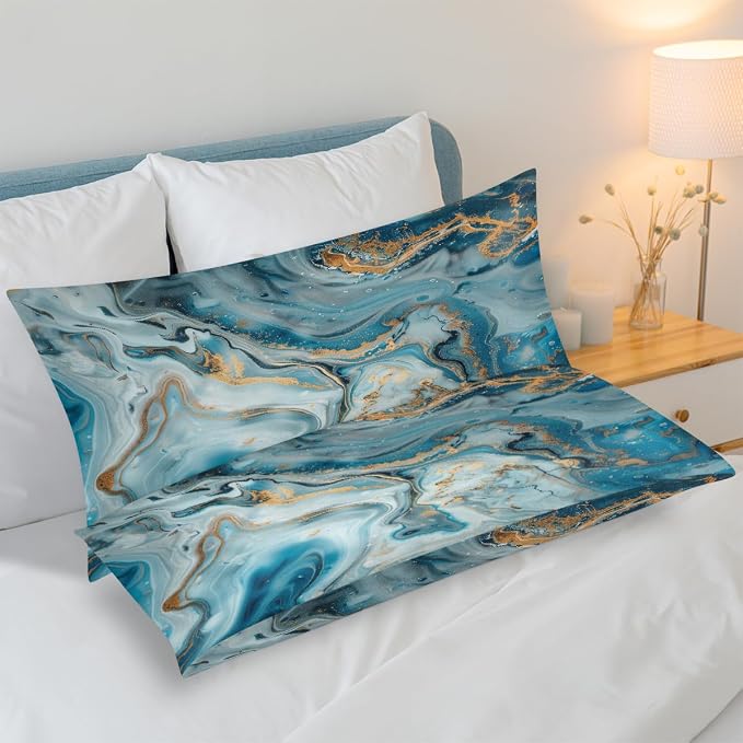 Blue Gold Marble