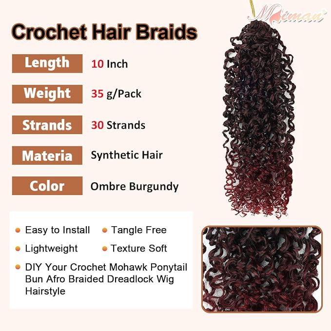 Yanky Twist Crochet Hair-Ombre Burgundy