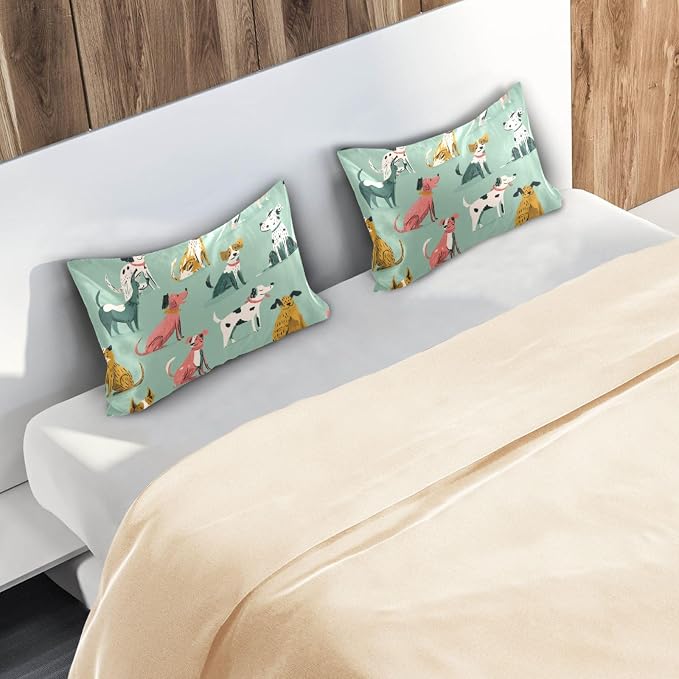 Mint Green Cute Dogs
