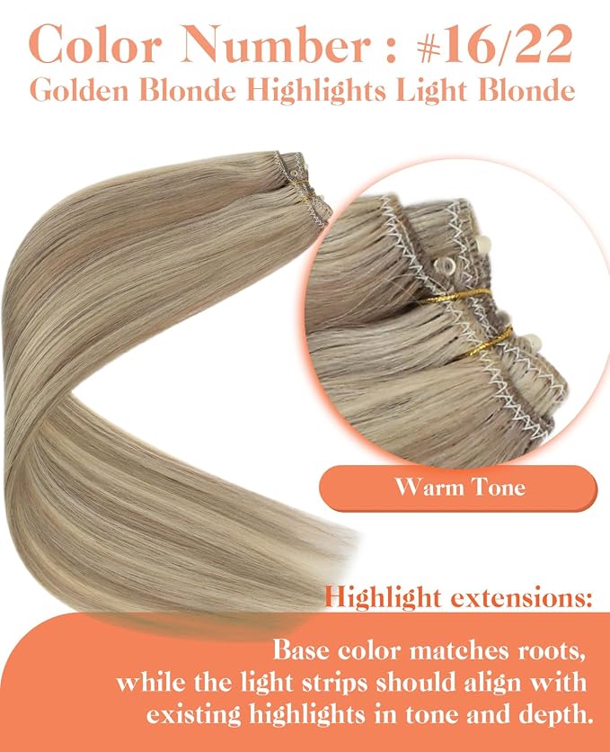 C-P16/22-Golden Blonde with Light Blonde