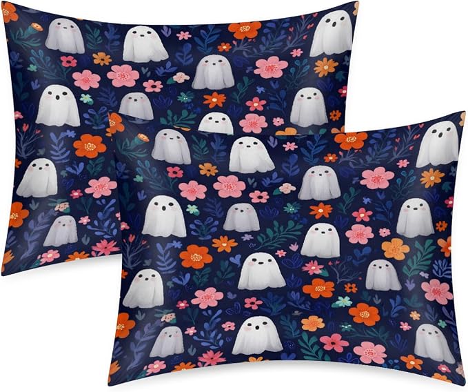 Navy Blue Flowers Ghost