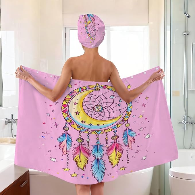 Pink Moon Stars Dreamcatcher