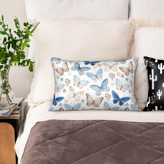 Vintage Blue Brown Butterfly