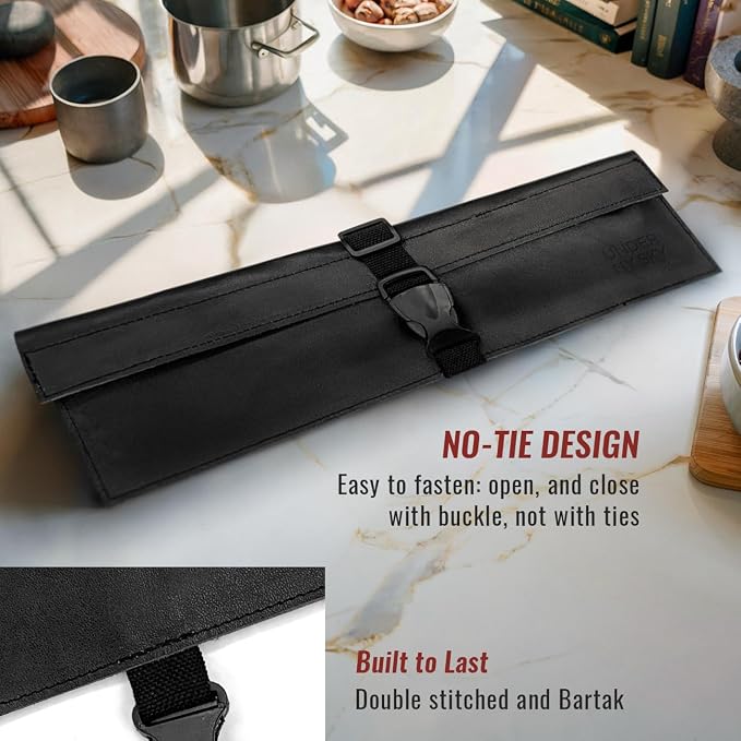 Knife Roll 1 Slot Black