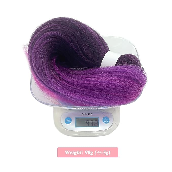 FR36 Purple Ombre Braiding Hair 3 Packs