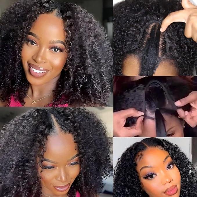 V Part Curly