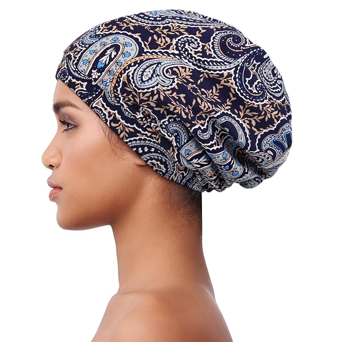 Navy Paisley