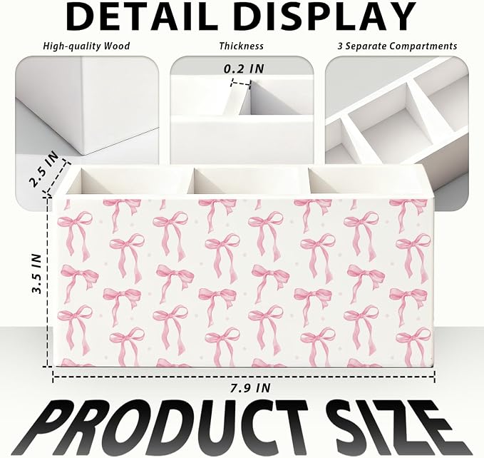 02-Pink Bow Pen Holder(1)