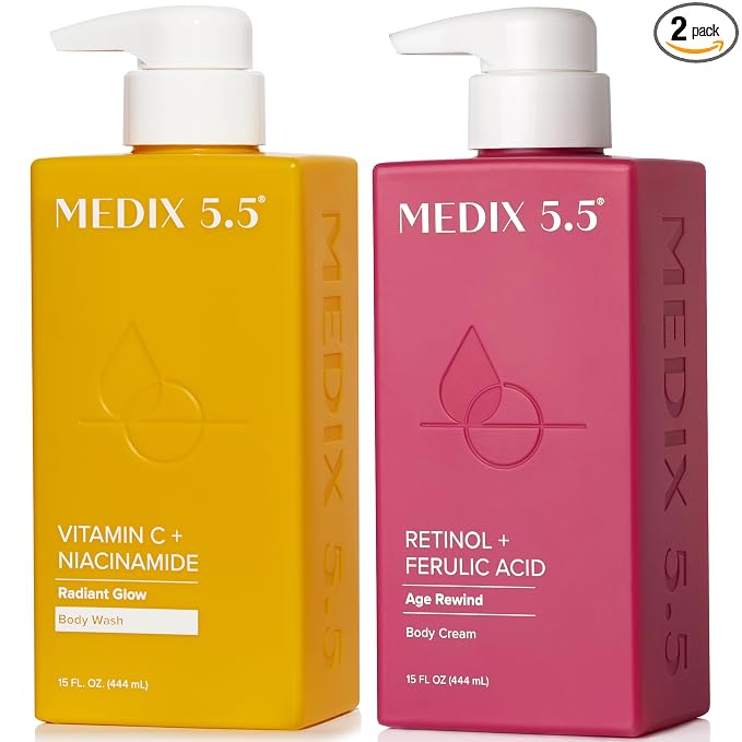 Vitamin C Body Wash + Retinol Body Cream Bundle