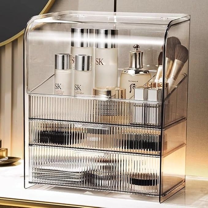 Large Clear+Brush Holder