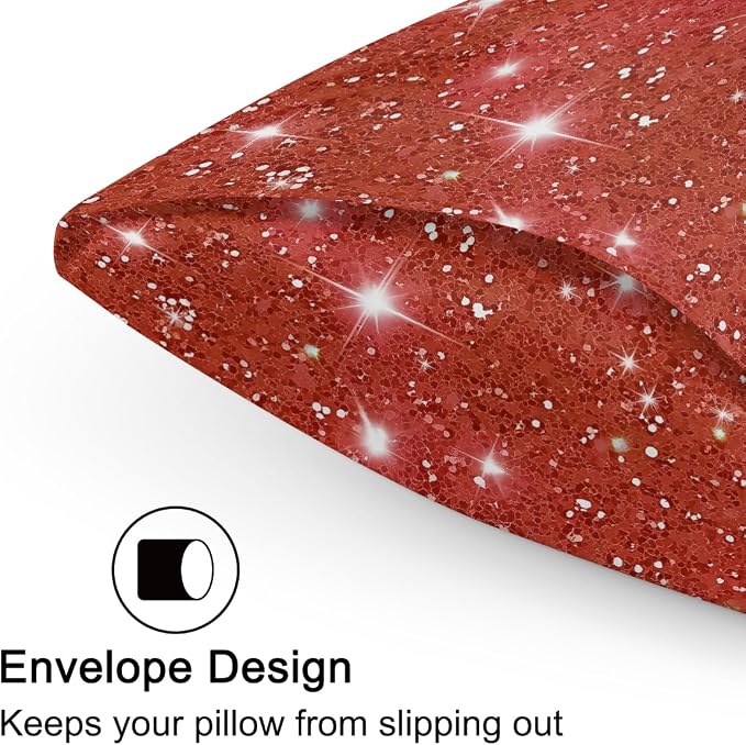 Red Glitter Stars