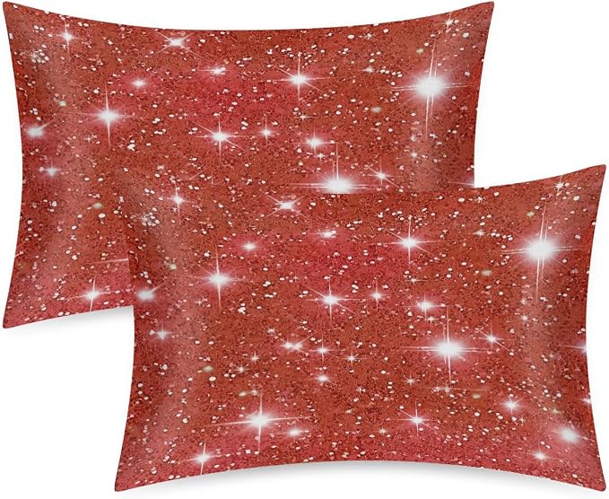 Red Glitter Stars