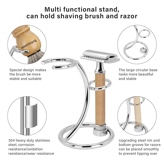 Wood Handle With Razor