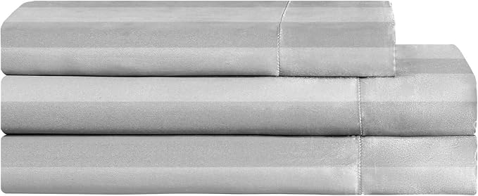 Grey Damask Stripe
