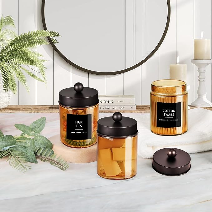Jar Gold Amber/Lid Bronze