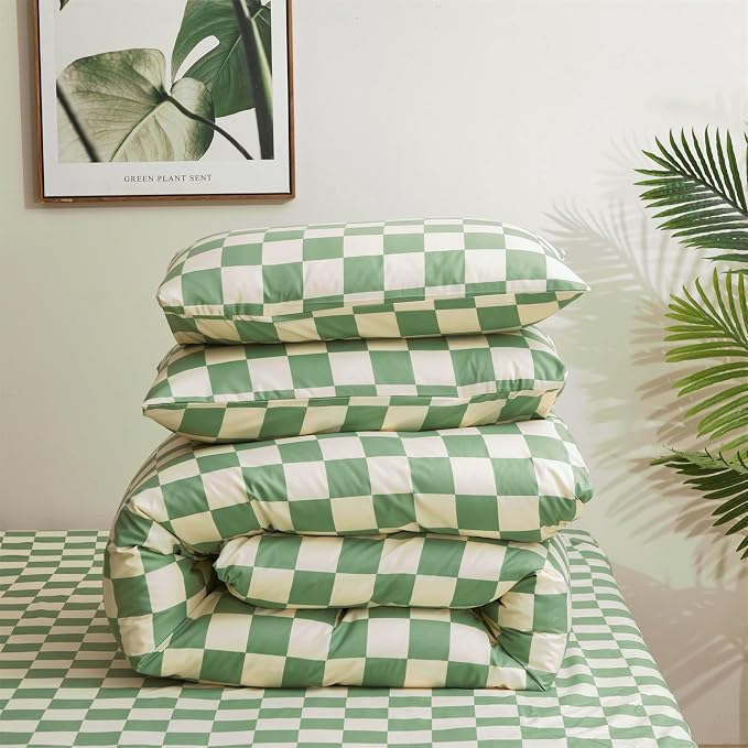 Grid Green White
