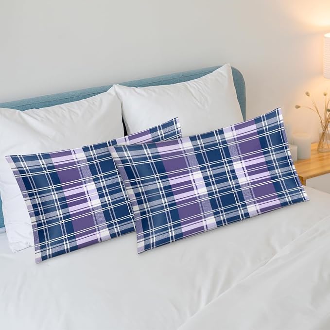 Blue Purple Plaid