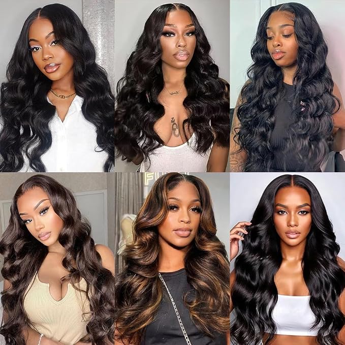 body wave bundles with 4x4 closure