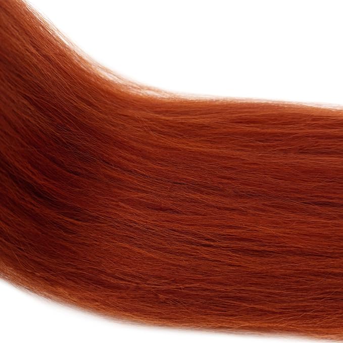 Mixed Ginger Orange Braiding Hair Pre Stretched