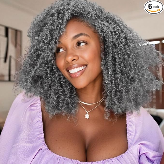 Yanky Twist Crochet Hair-Silver Grey