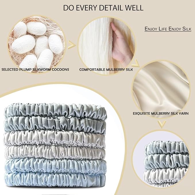 6PCS(Grey Blue, Silver Gray, Light Blue)